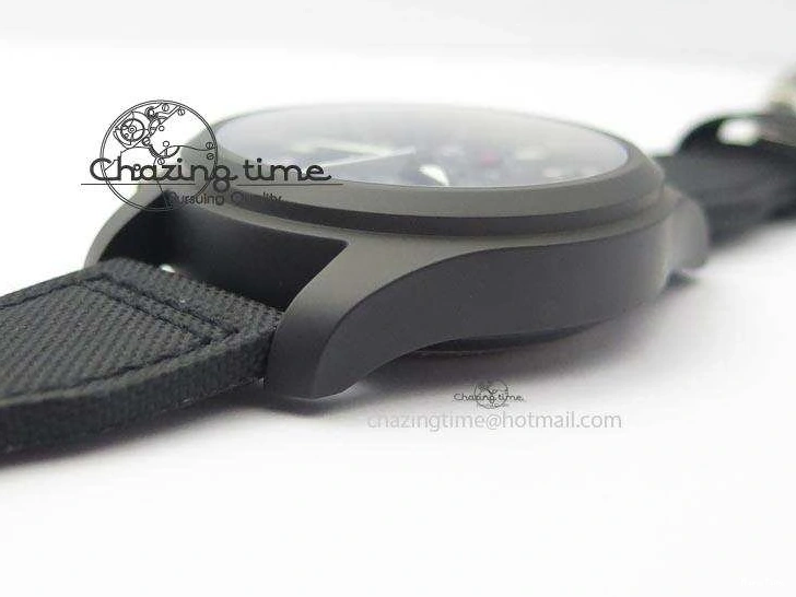 MIROTIME 0321 EasyCare Pilot Chrono IW388001 Real Ceramic ZF 1:1 Best Edition On Black Nylon Strap A 7279